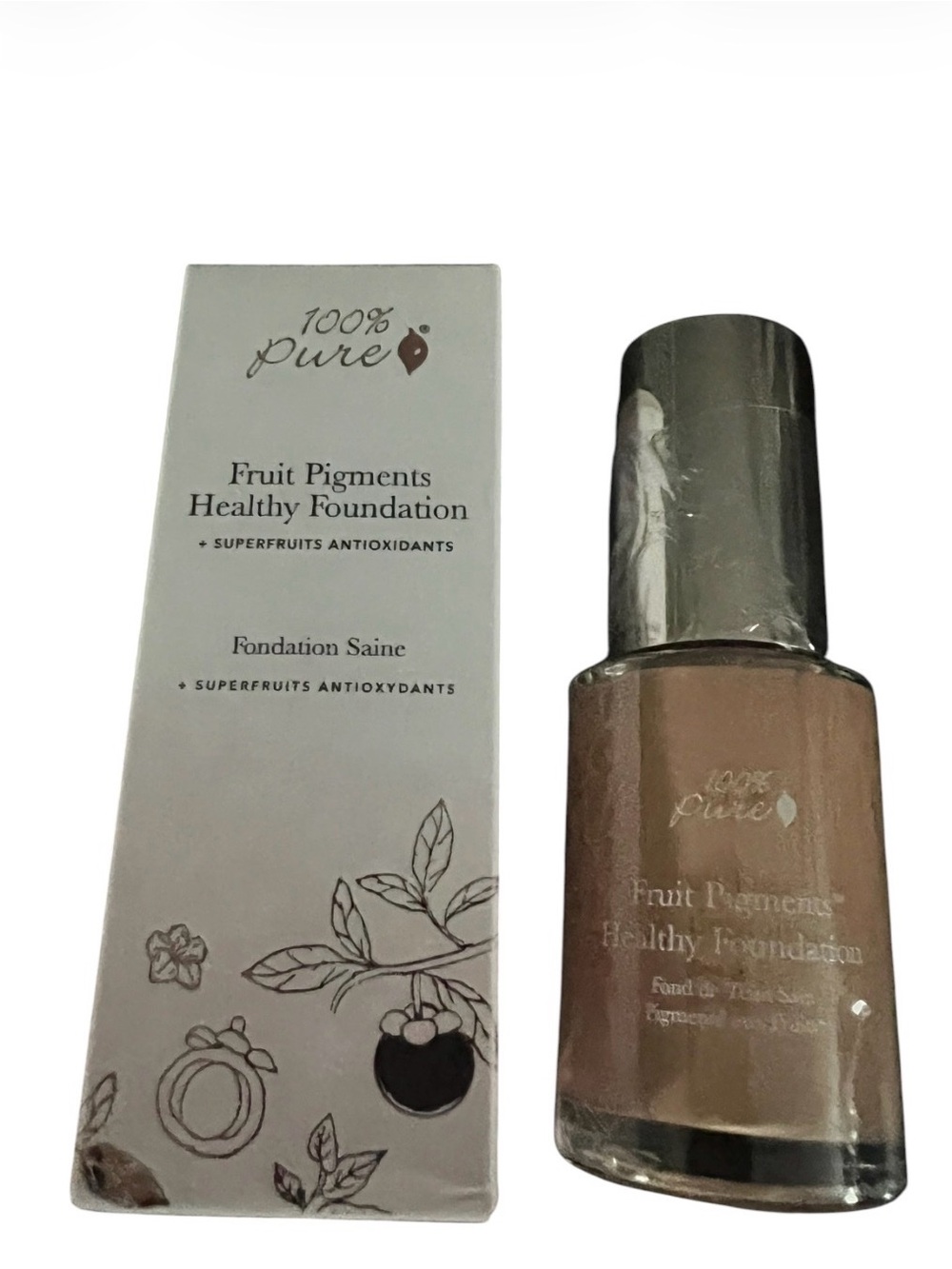 100% Pure Healthy Vegan Foundation Sealed Sand Sable